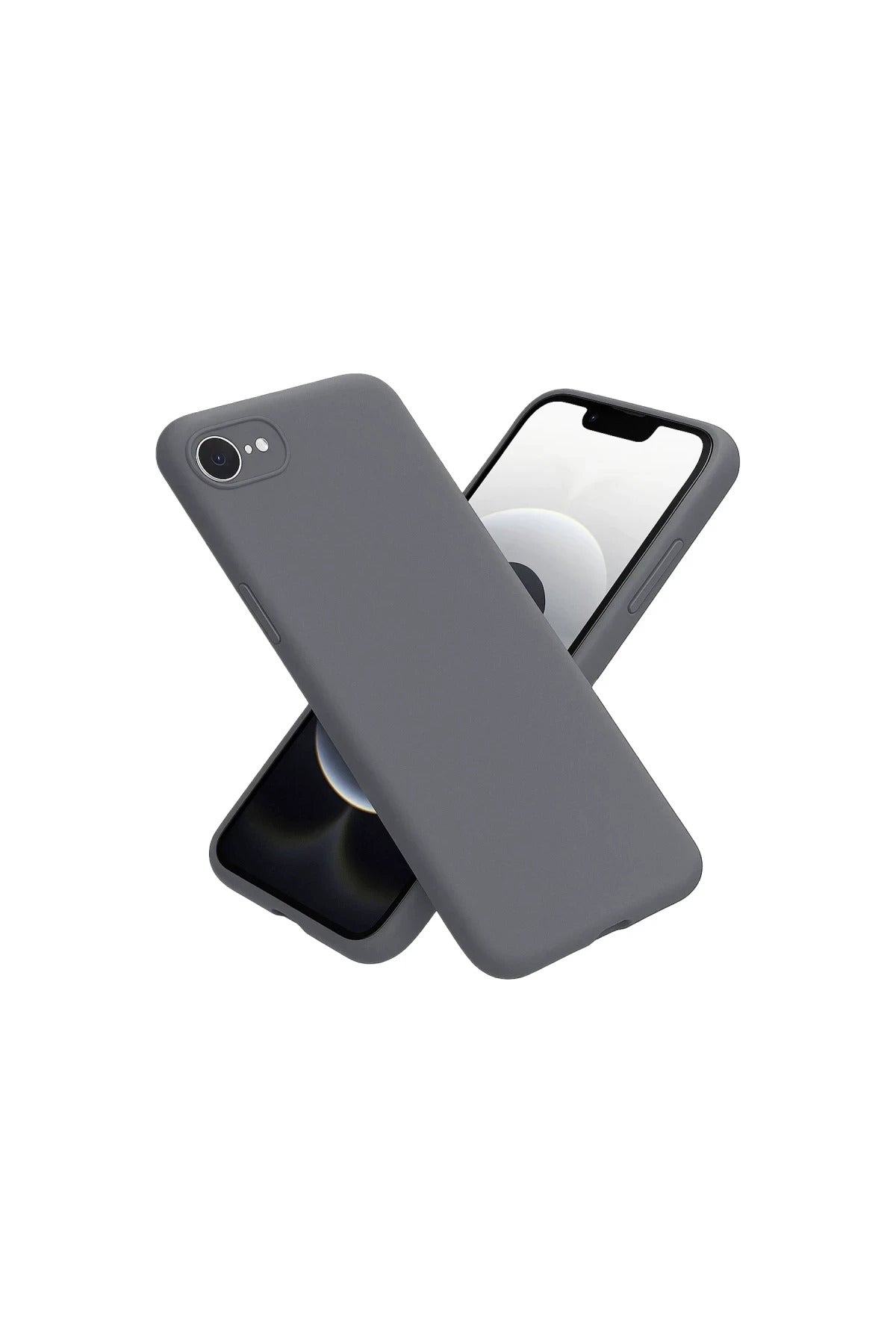 Apple iPhone 16E Uyumlu Kılıf First Silikon - Gri