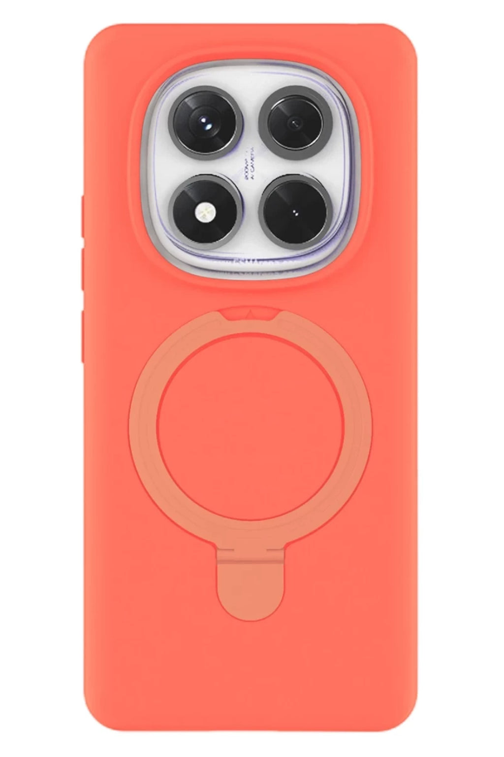 Xiaomi Redmi Note 14 Pro 4G Uyumlu Regal Magsafe Standlı Kapak - Turuncu