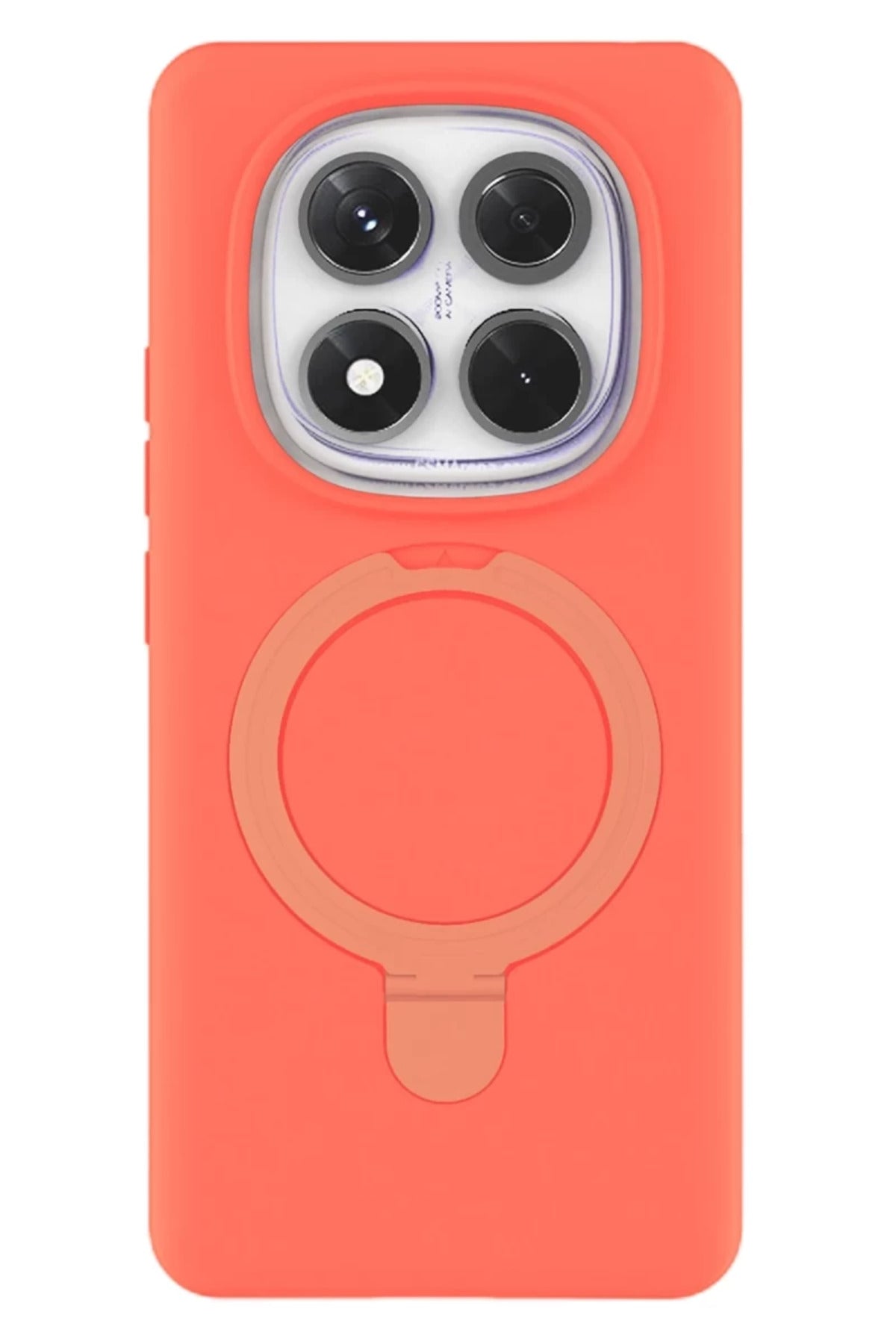 Xiaomi Redmi Note 14 Pro 4G Uyumlu Regal Magsafe Standlı Kapak - Turuncu