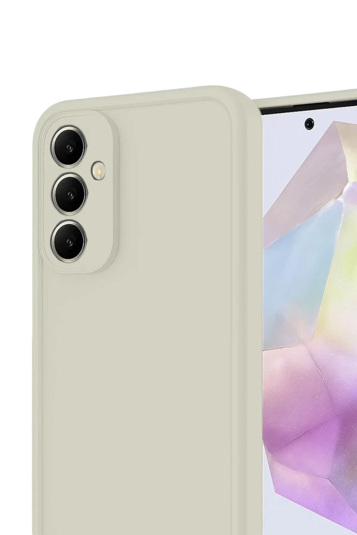 Samsung Galaxy A17 5G Uyumlu Viera Silikon - Krem