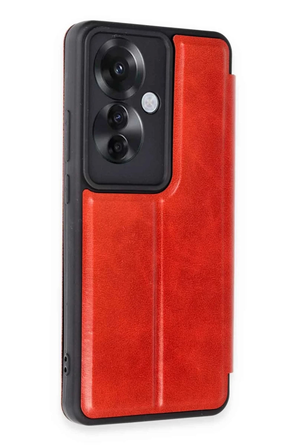 Oppo Reno 11F Uyumlu Kılıf Flip Cover - Kırmızı