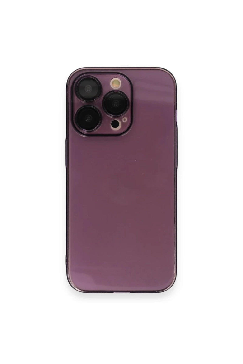 Apple iPhone 14 Pro Uyumlu Kılıf Armada Lensli Kapak - Derin Mor