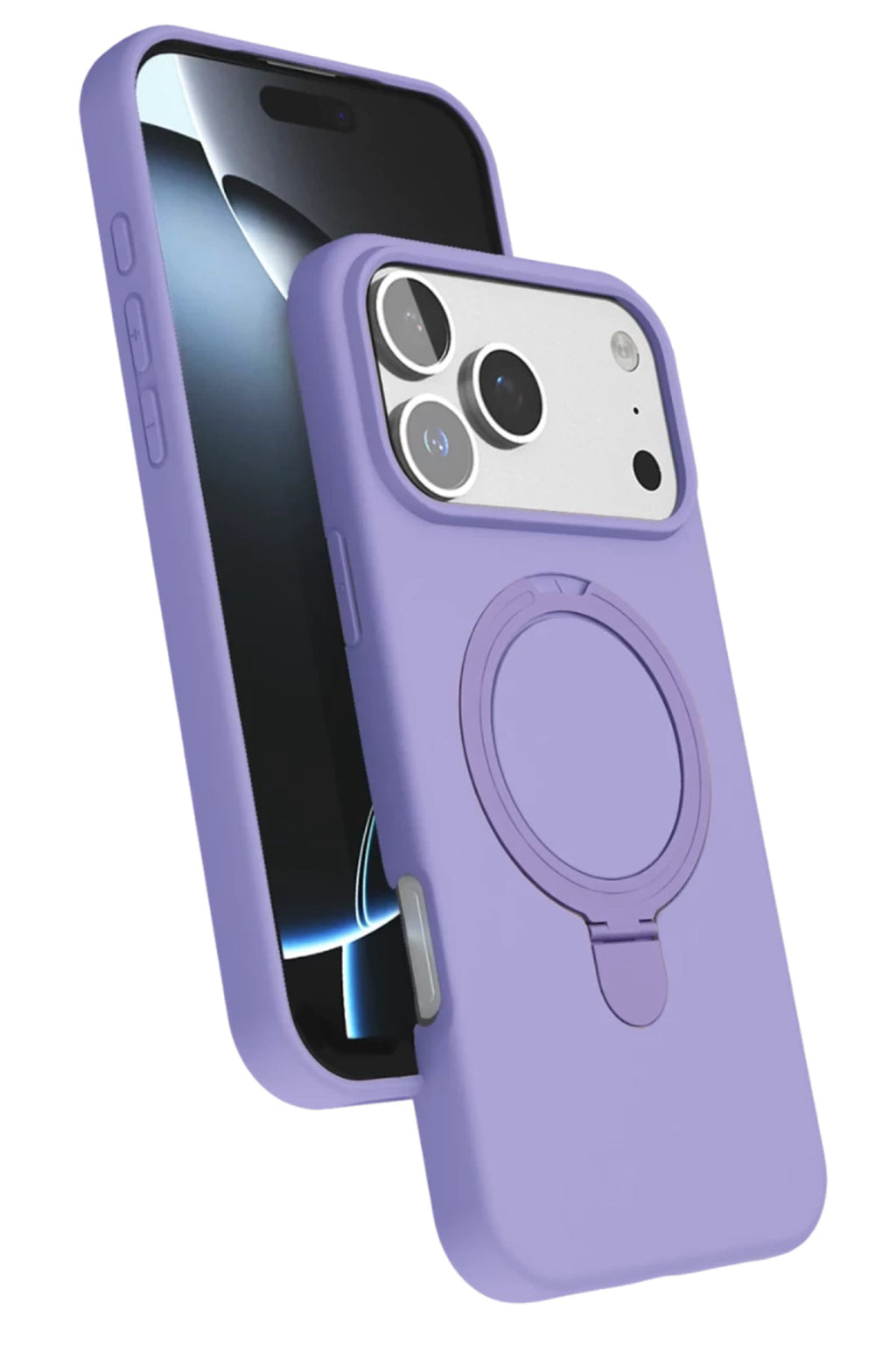 Apple iPhone 17 Pro Max Uyumlu Regal Magsafe Standlı Kapak - Lila