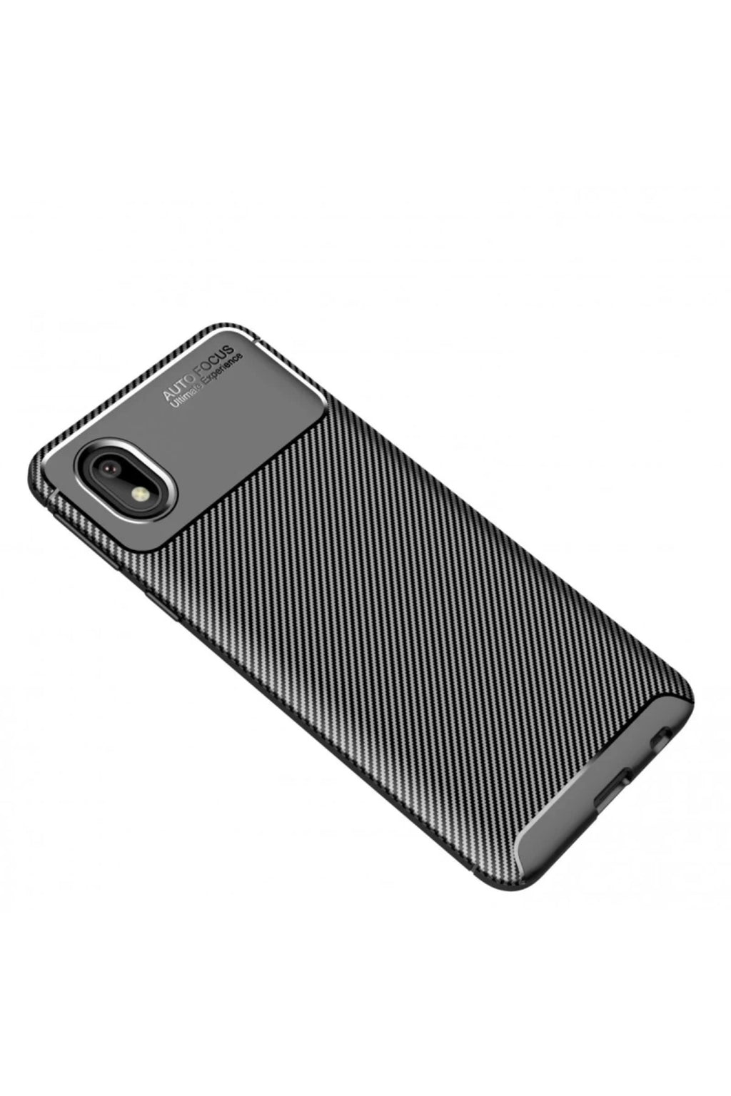 Samsung Galaxy A01 Core Uyumlu Kılıf Auto Focus Karbon Kapak - Siyah