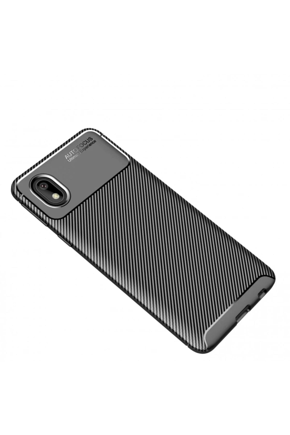 Samsung Galaxy A01 Core Uyumlu Kılıf Auto Focus Karbon Kapak - Siyah