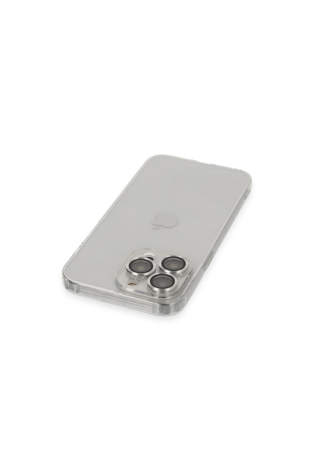 Apple iPhone 13 Pro Max Uyumlu Kılıf Luko Lens Silikon - Gümüş