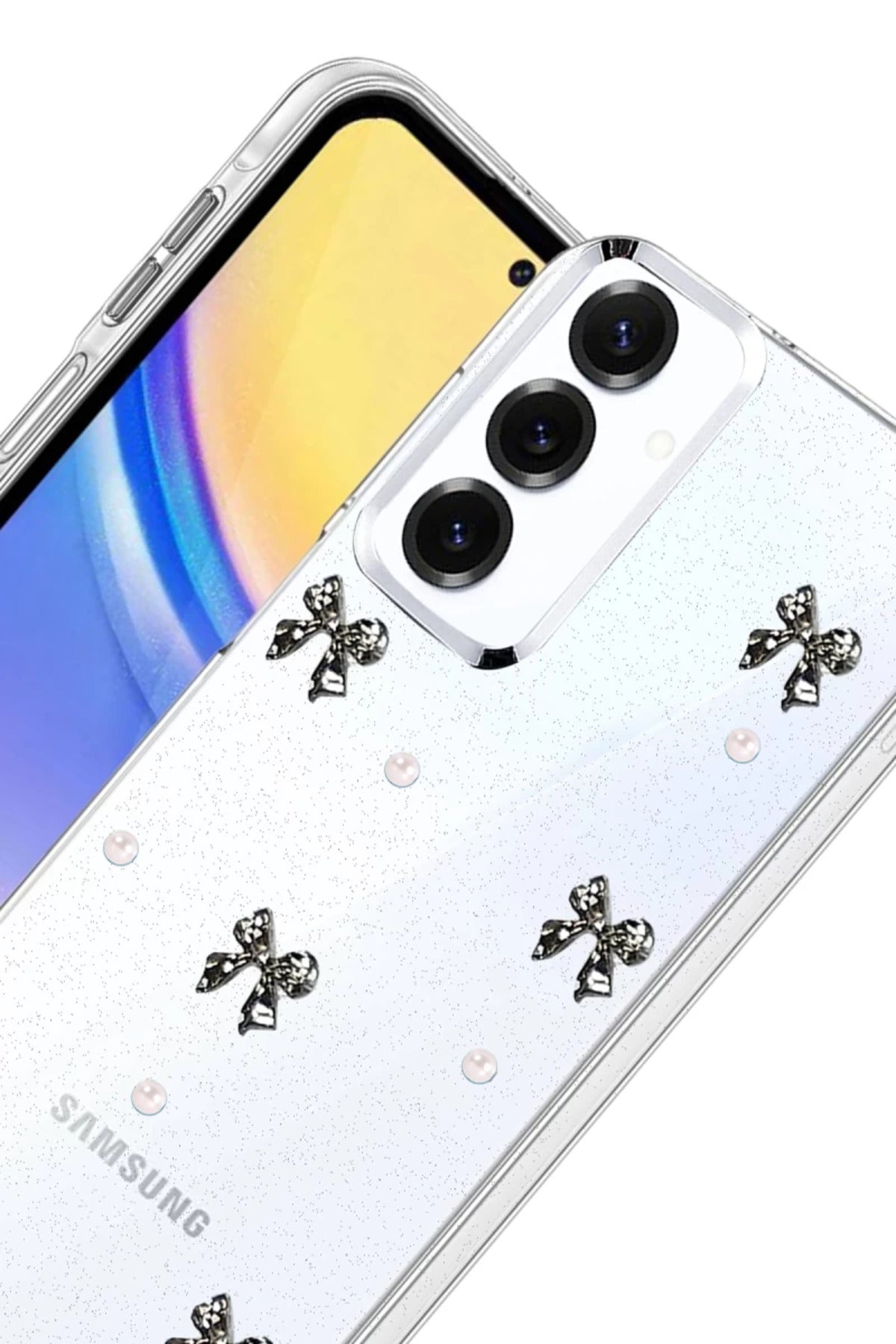 Samsung Galaxy A15 4G Uyumlu Fiyonk Desenli Kapak - Desen 8