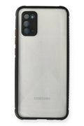 Samsung Galaxy A02S Uyumlu Kılıf Miami Şeffaf Silikon - Siyah