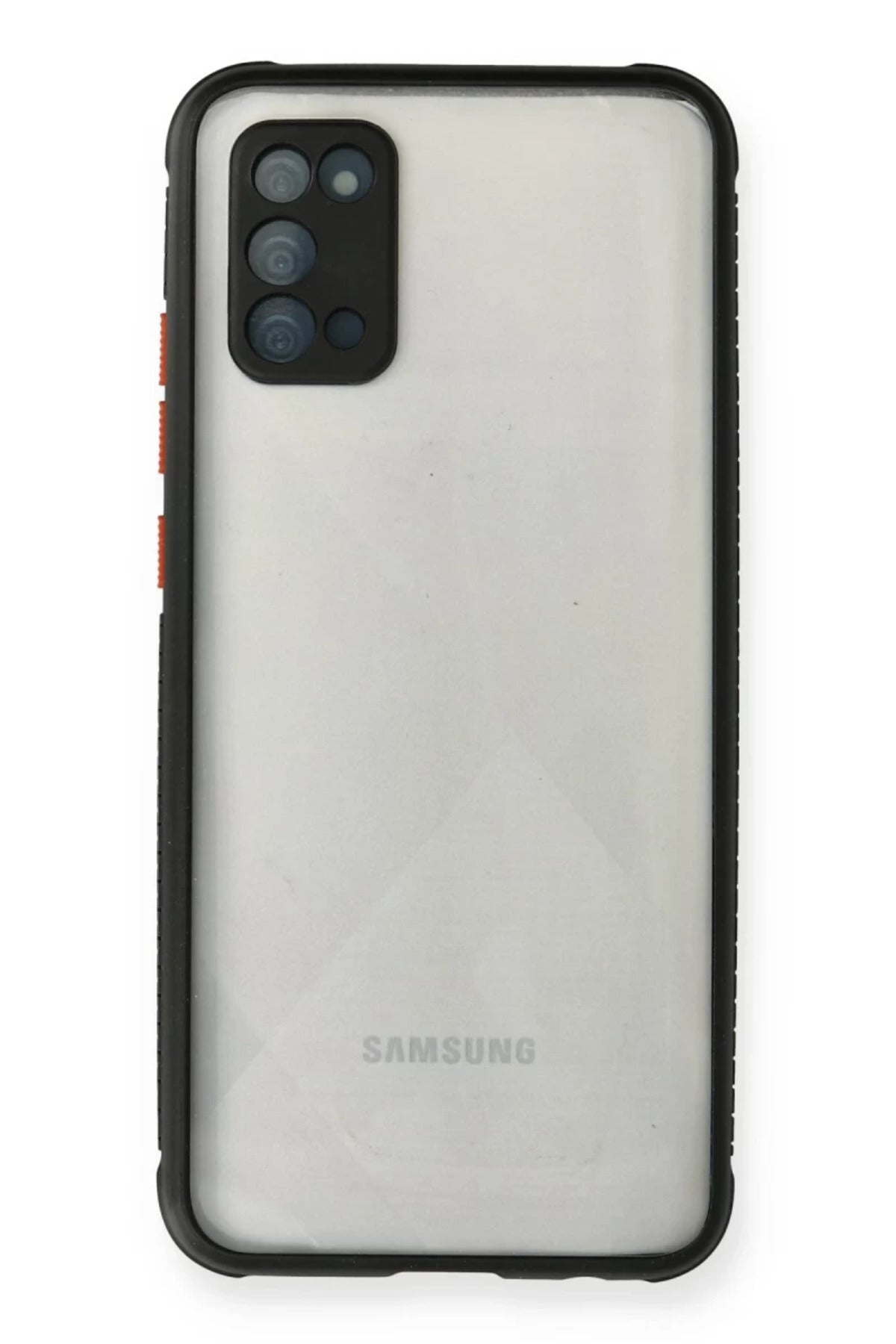 Samsung Galaxy A02S Uyumlu Kılıf Miami Şeffaf Silikon - Siyah