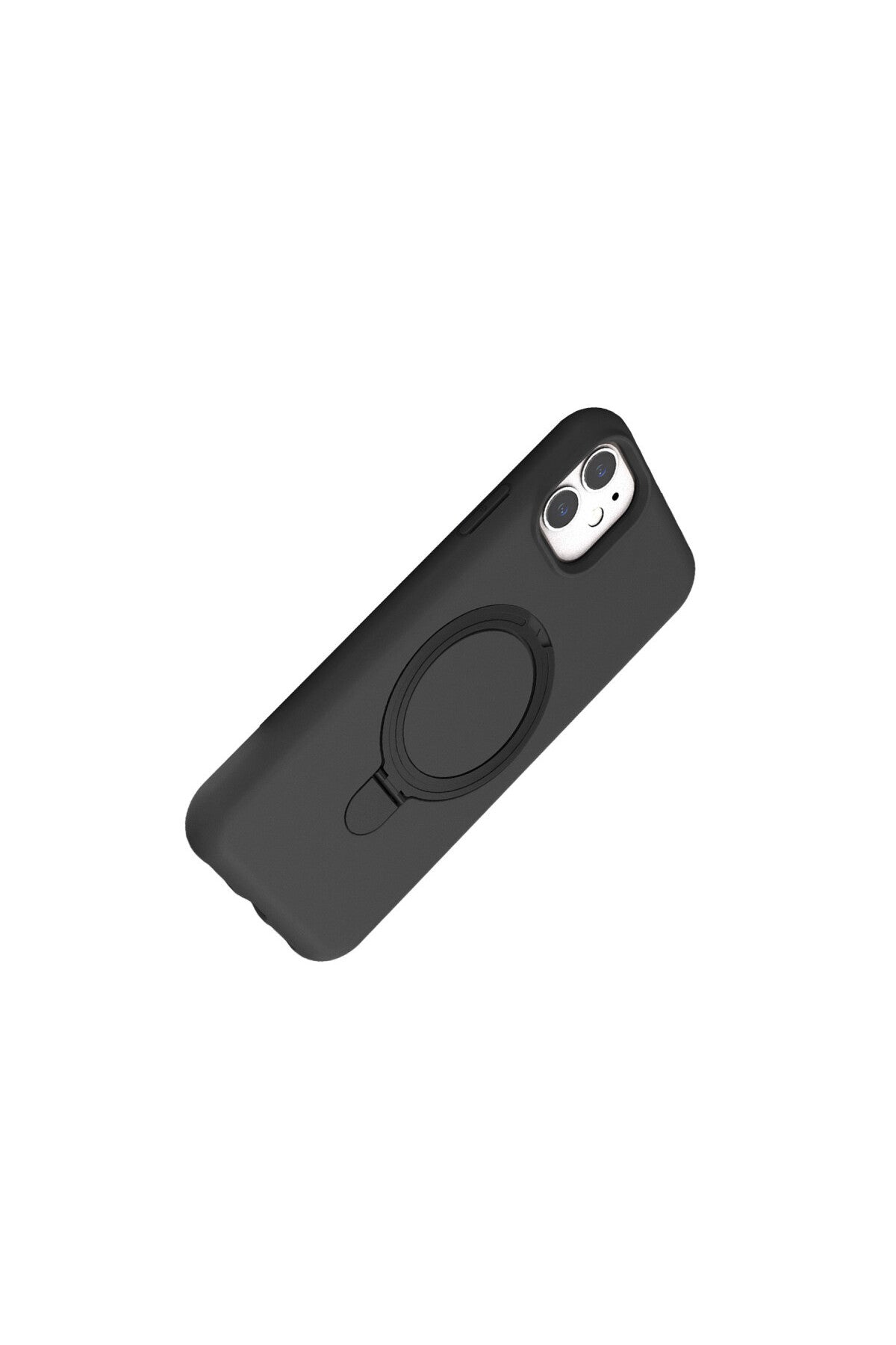 Apple iPhone 11 Uyumlu Regal Magsafe Standlı Kapak - Titan Gri
