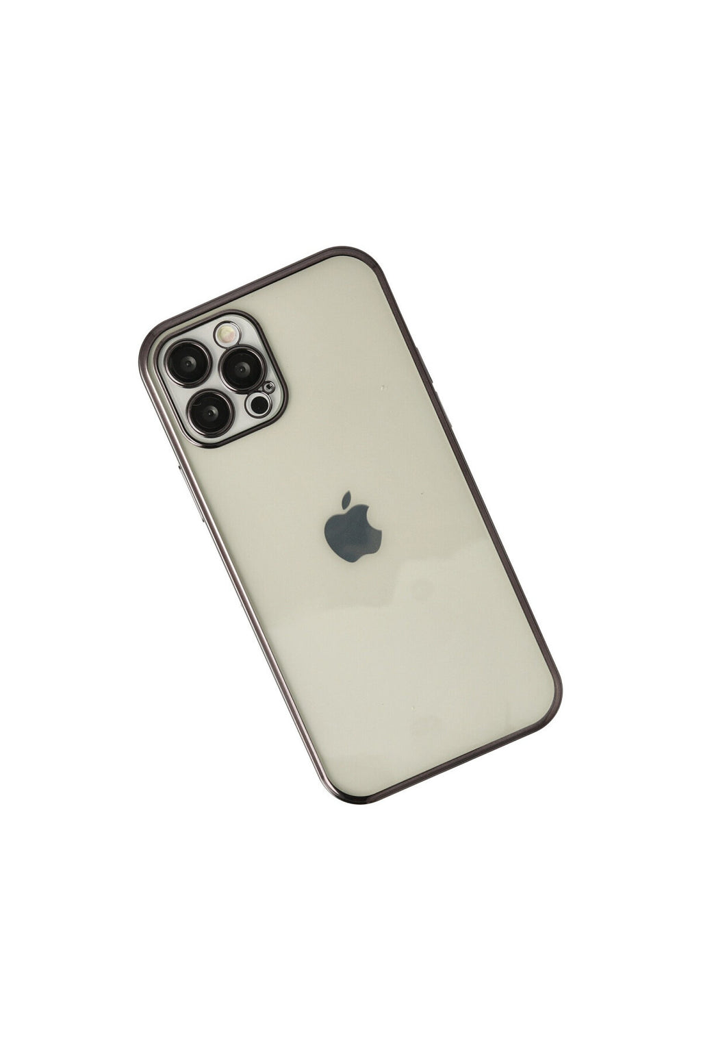Apple iPhone 12 Pro Uyumlu Kılıf Lensli Silikon - Siyah