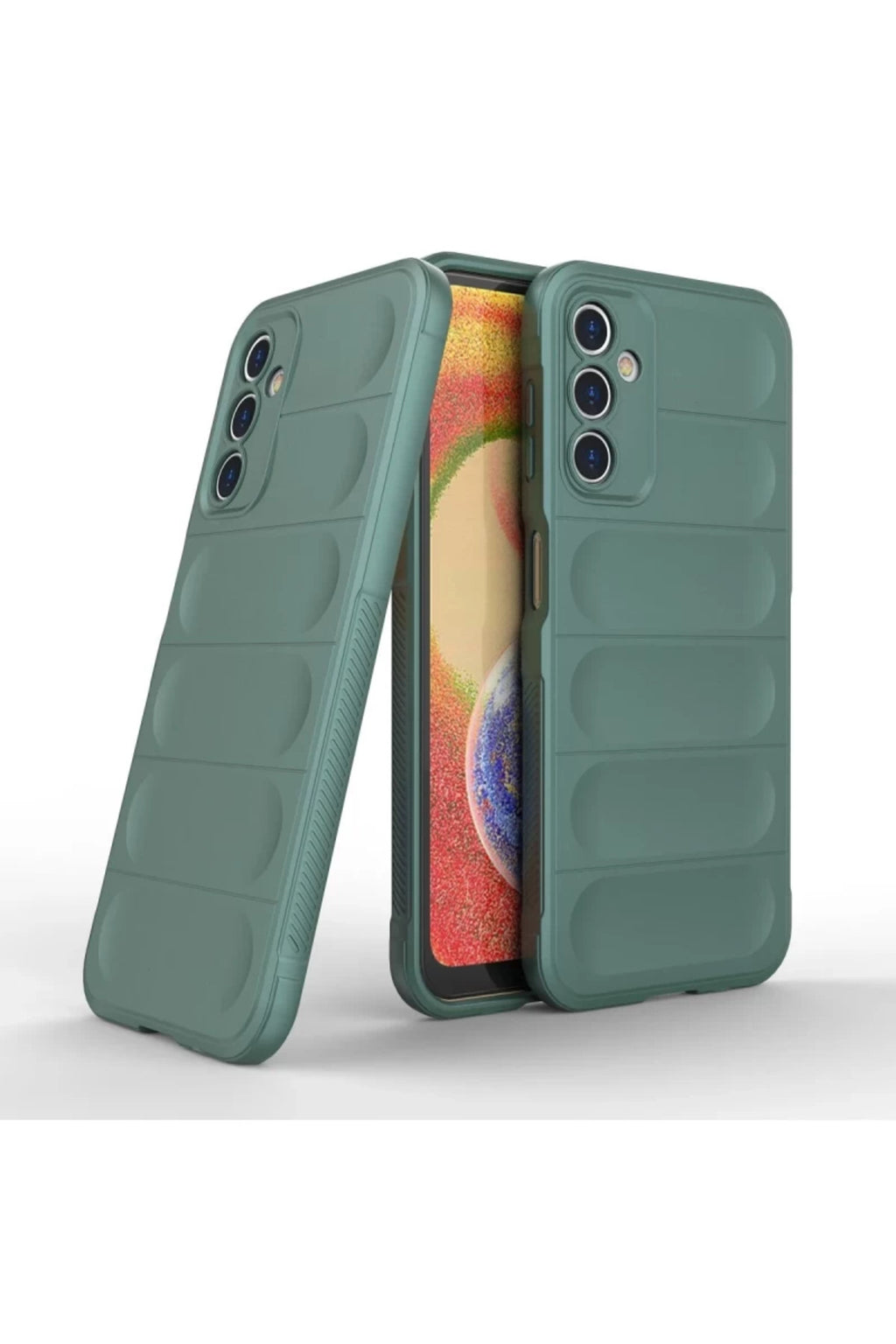 Samsung Galaxy A14 4G Uyumlu Kılıf Optimum Silikon - Koyu Yeşil