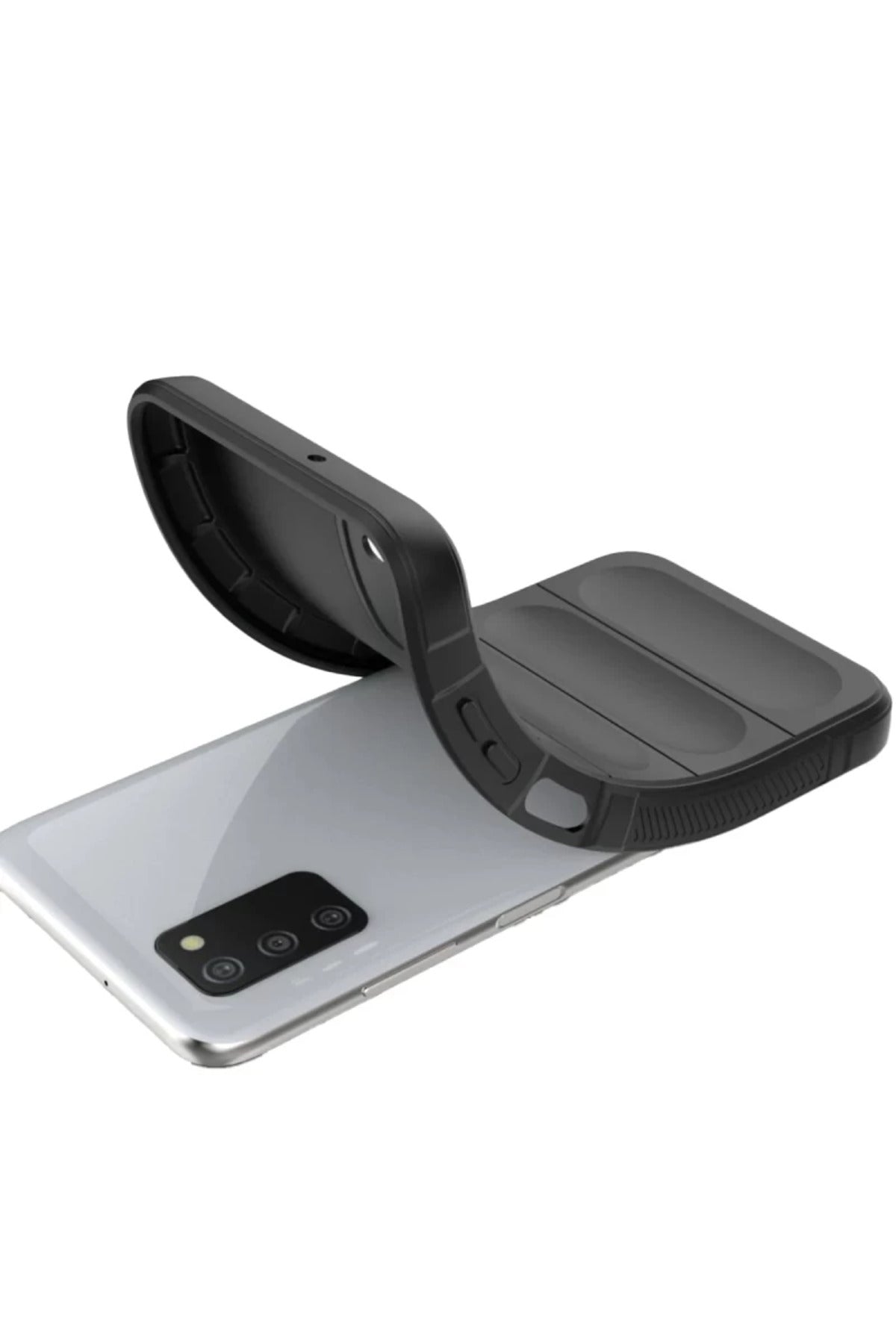 Samsung Galaxy A03S Uyumlu Kılıf Optimum Silikon - Siyah