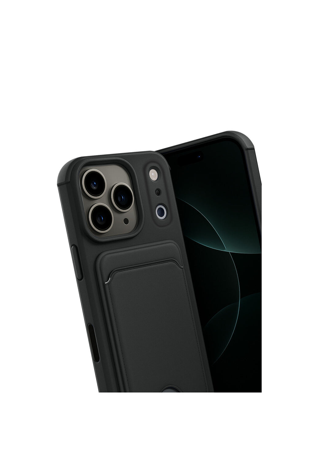 iPhone 17 Pro Max Kelvin Kartvizitli Silikon - Siyah