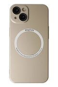 Apple iPhone 14 Plus Uyumlu Kılıf Jack Magneticsafe Lens Silikon - Gold