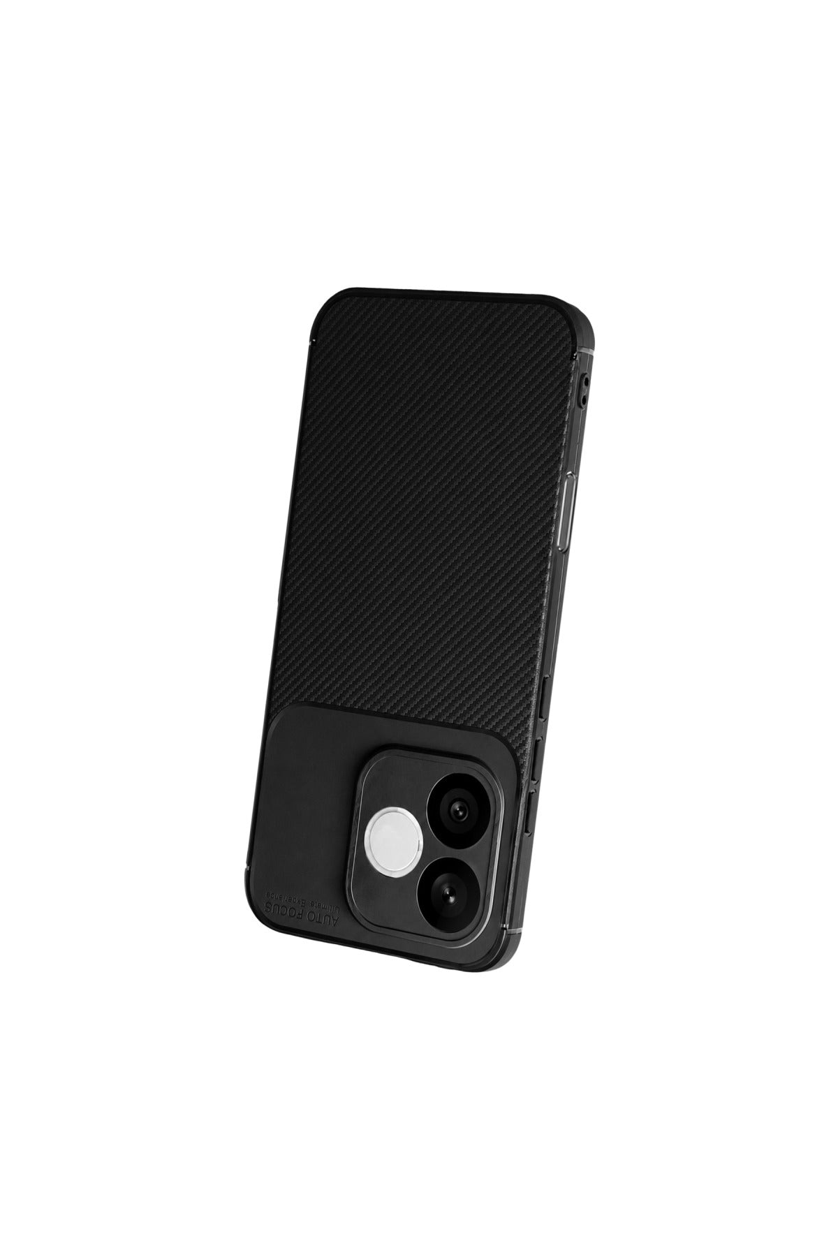 Huawei Honor 600 Lite Uyumlu Auto Focus Karbon Kapak - Siyah