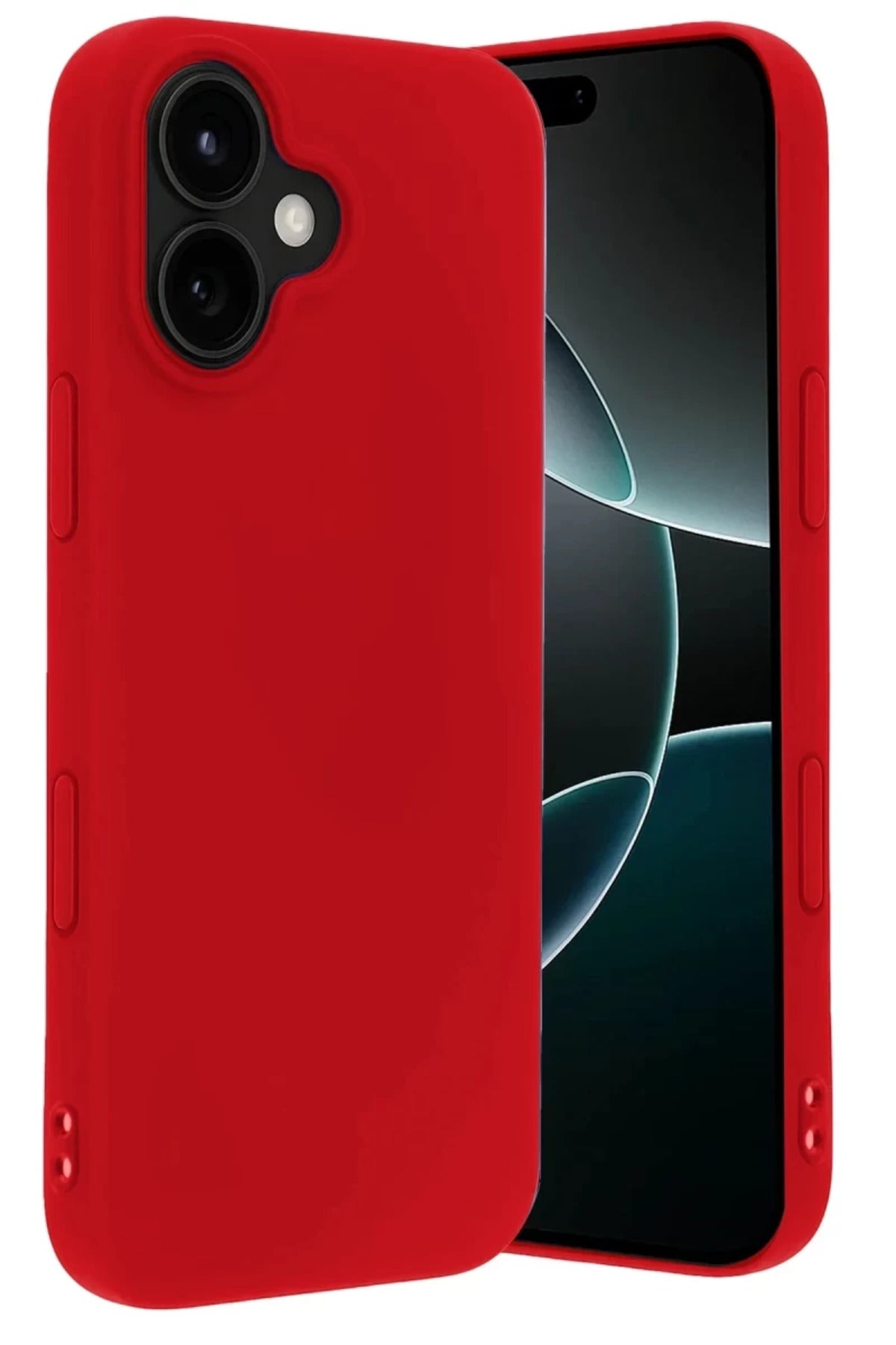 Apple iPhone 17 Uyumlu Nano içi Kadife Silikon - Kırmızı