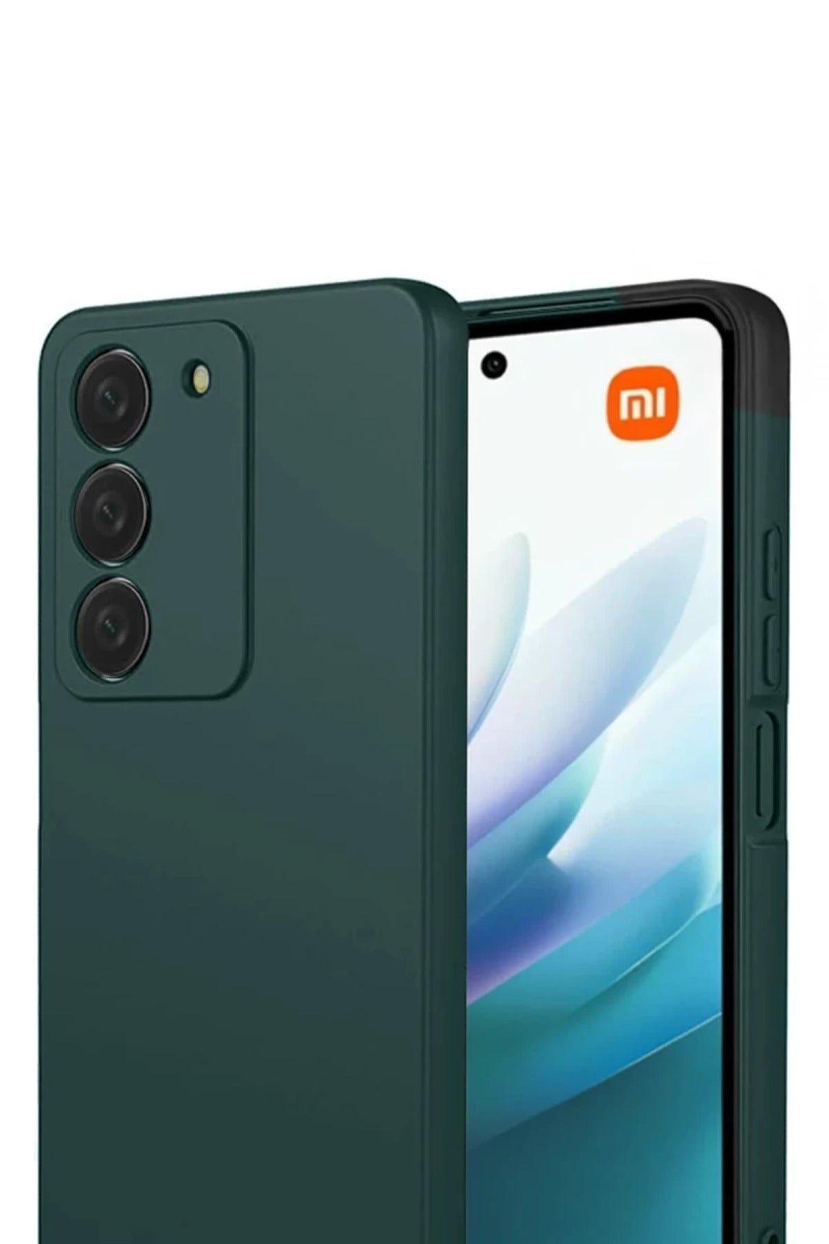 Xiaomi Redmi 15 4G Uyumlu First Silikon - Koyu Yeşil