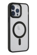 Apple iPhone 14 Pro Uyumlu Kılıf Room Magneticsafe Silikon - Siyah