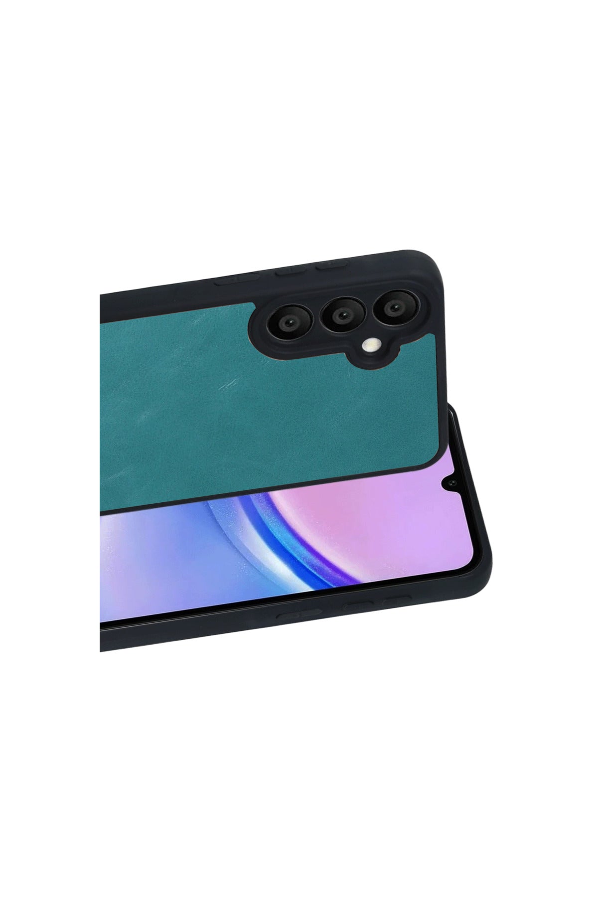 Samsung Galaxy A57 5G Uyumlu Aras Deri Kapak - Açık Yeşil