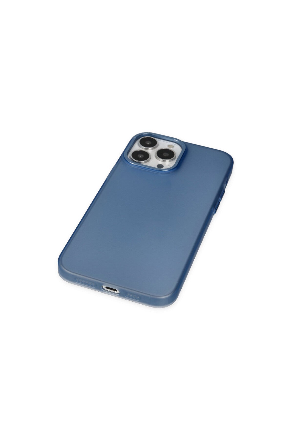 Apple iPhone 13 Pro Max Uyumlu Kılıf Modos Metal Kapak - Lacivert