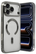 Apple iPhone 17 Pro Uyumlu Kross Magneticsafe Kapak - Titan Gri