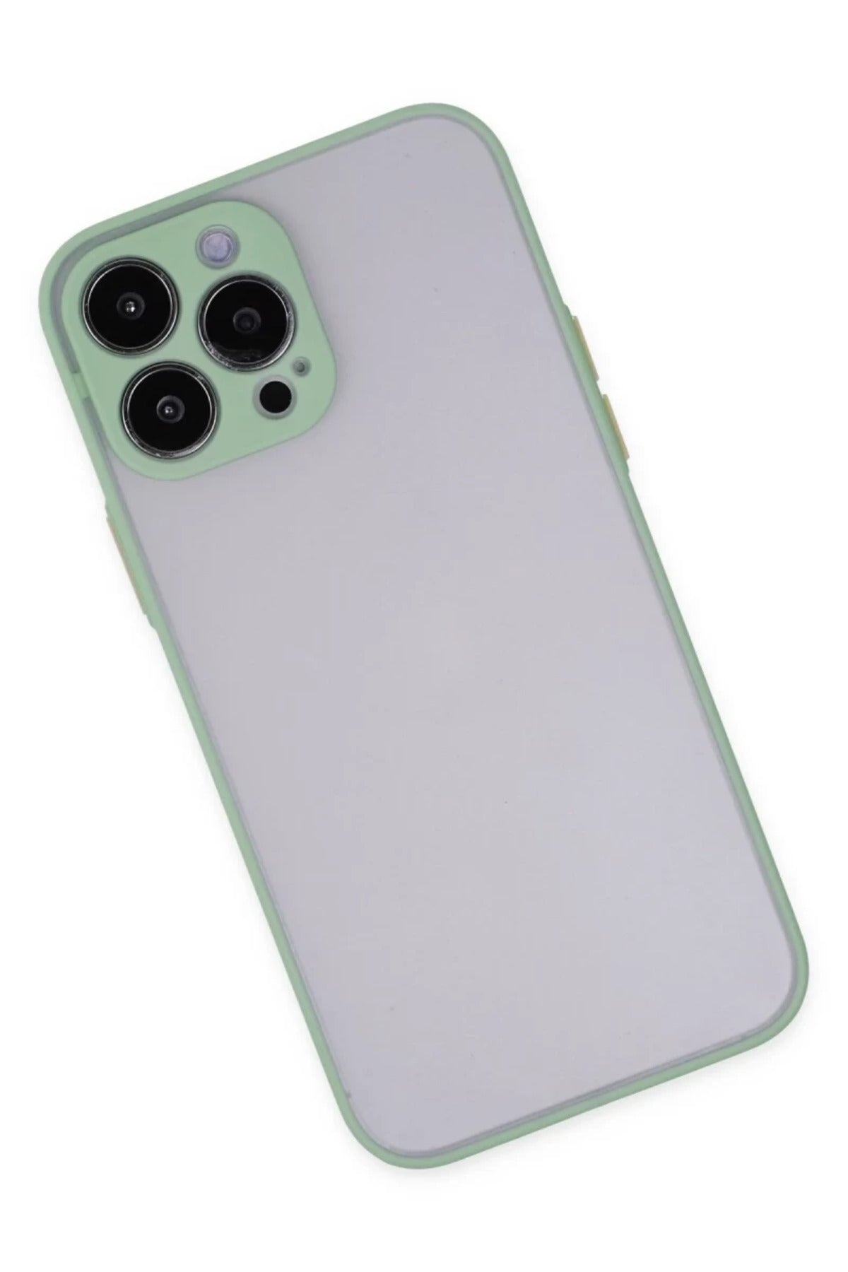 Apple iPhone 15 Pro Uyumlu Kılıf Montreal Silikon Kapak - Açık Yeşil