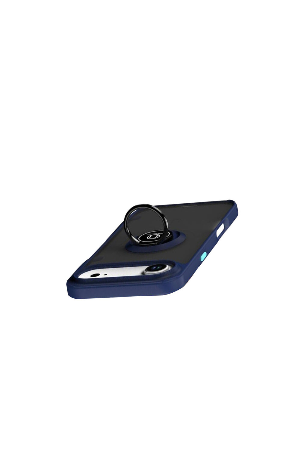 Apple iPhone 17 Air Uyumlu Montreal Yüzüklü Silikon Kapak - Lacivert